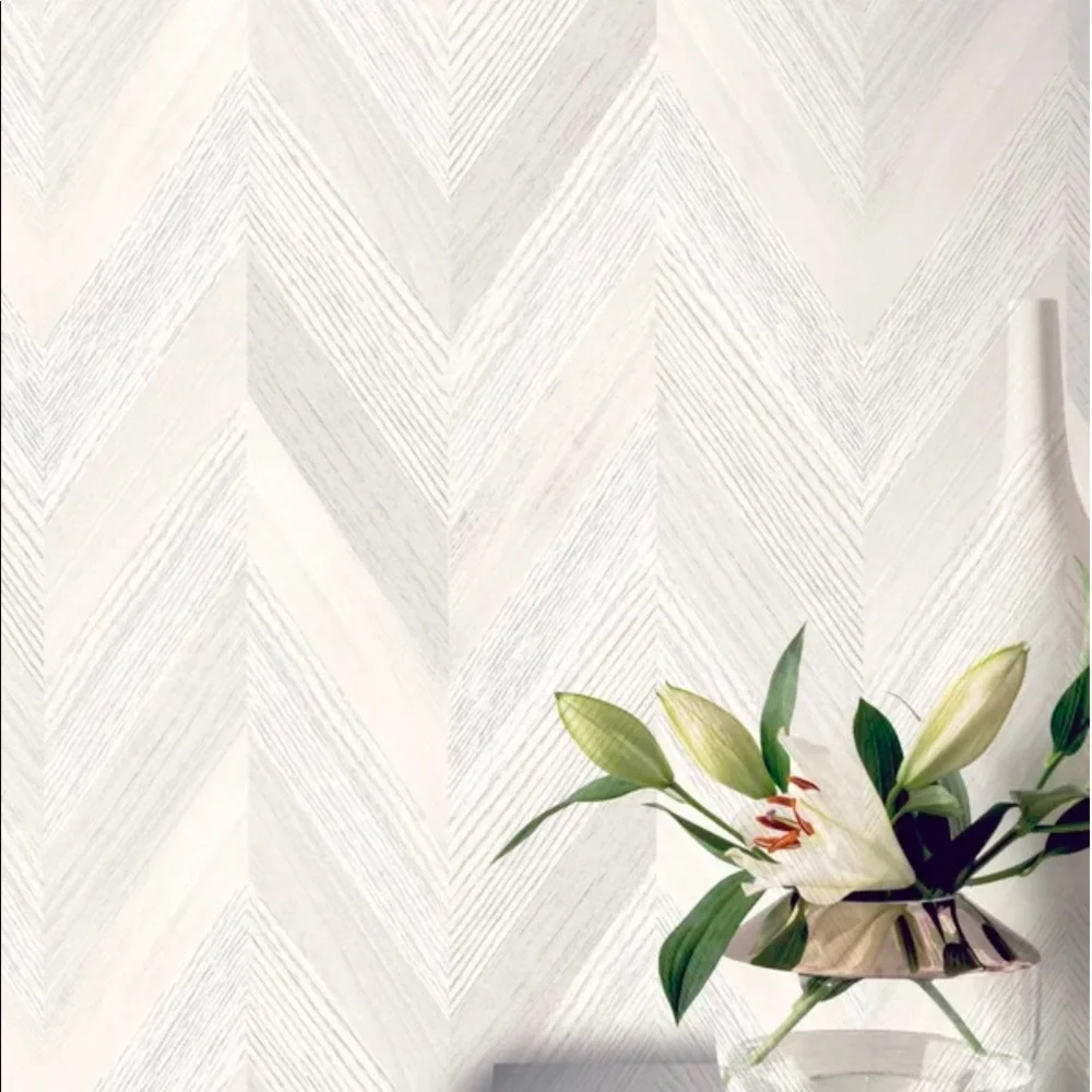 Belah Wood Neutral Peel and Stick Wallpaper 19’x20.8”